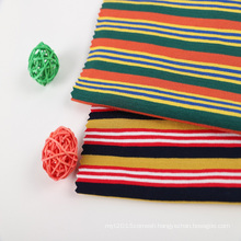 rayon stripe fabric yarn dyed 95% rayon 5% viscose knitted stretch rayon jersey fabric for woman t-shirt